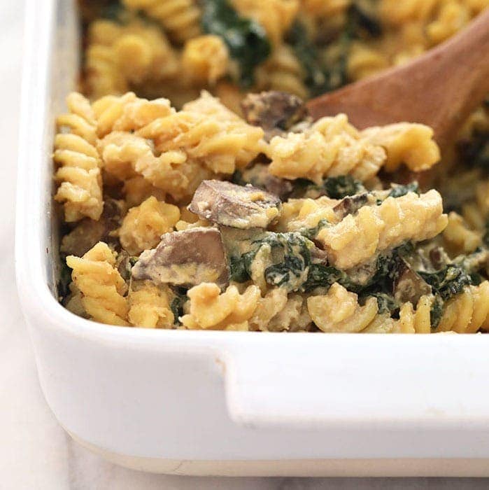 Easy Vegan Pasta Bake with Creamy White Wine Cashew Sauce